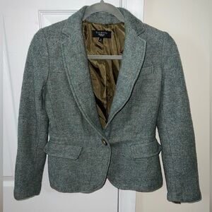 Talbots Green Wool Blazer size 6p